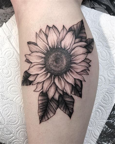 sunflower tattoo|sunflower tattoos for women.